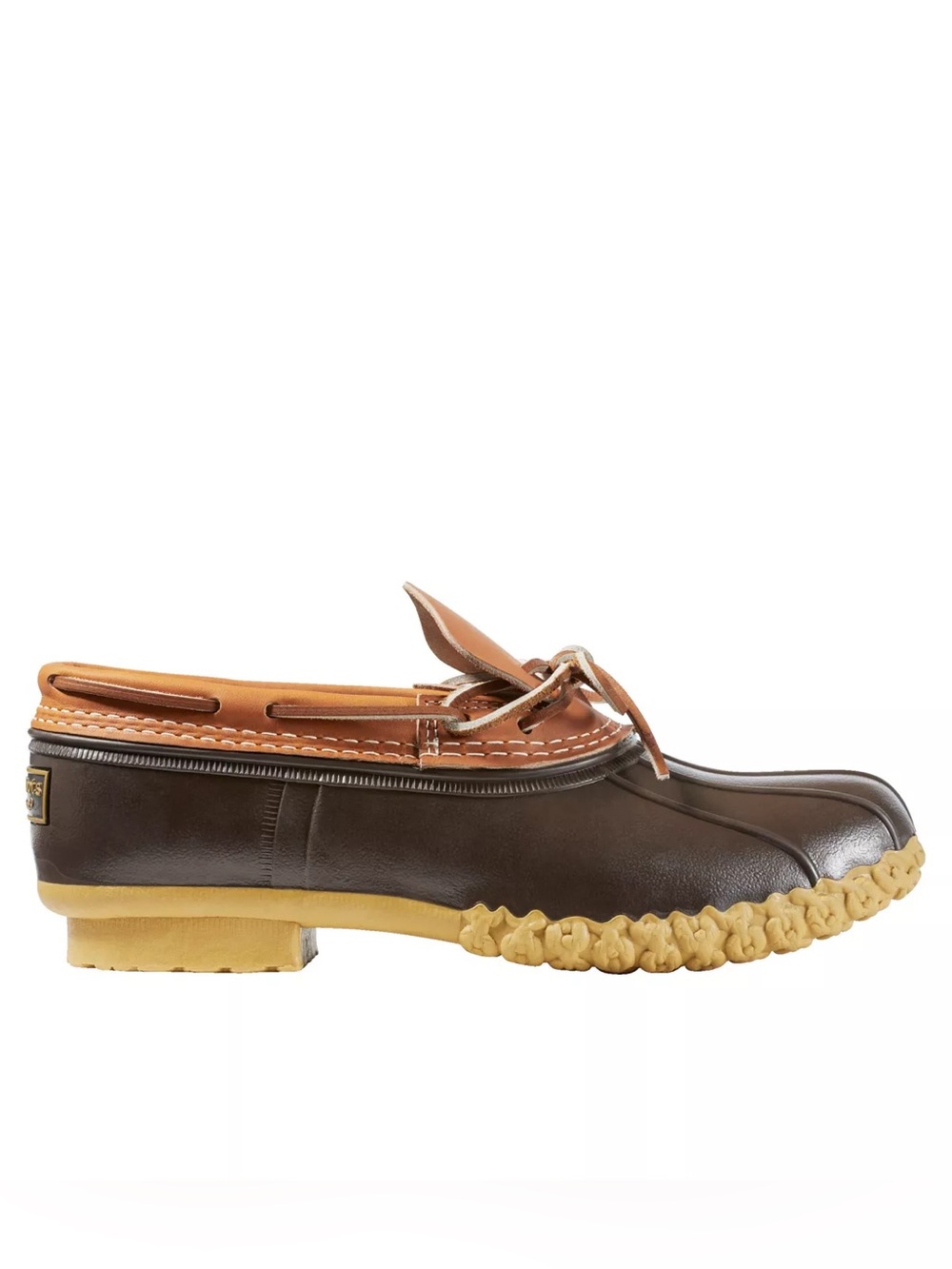 L.L. Bean Men’s Two-Tone Boat Shoes in Black and Brown